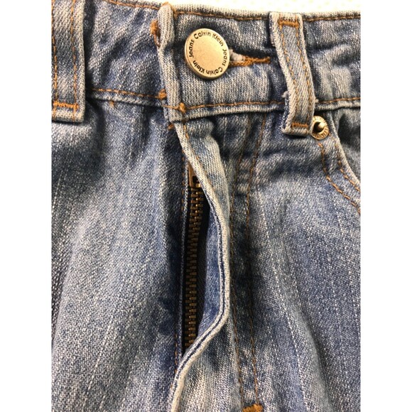 Calvin Klein Stretch Slim Mid Rise Boot Cut Wide Leg Denim Jeans Womens 4 - Picture 5 of 16